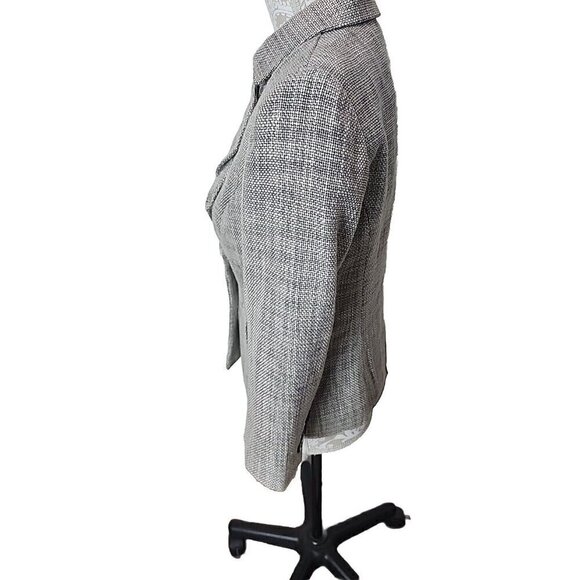 The Limited Houndstooth Blazer Gray 3/4 Sleeve NWT Women's Small - Picture 6 of 10